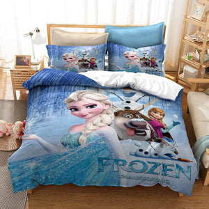 Frozen Princess Elsa Anna Bedding Set Duvet Cover Bed Sets - EBuycos
