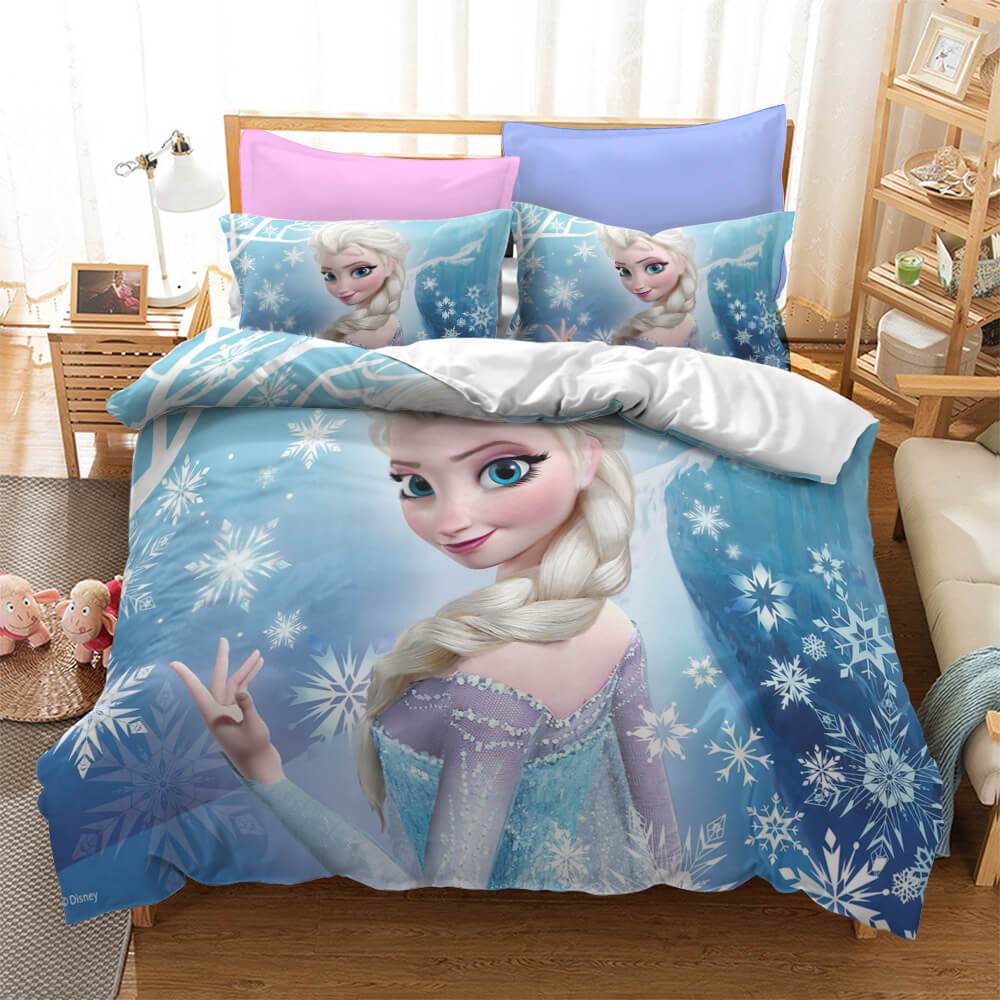 Frozen Princess Elsa Anna Bedding Set Duvet Cover Bed Sets - EBuycos