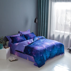 Galaxy Bedding Set Duvet Covers Comforter Bed Sheets for All Seasons - EBuycos