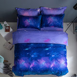Galaxy Bedding Set Duvet Covers Comforter Bed Sheets for All Seasons - EBuycos