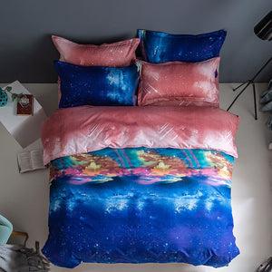 Galaxy Comforter Bedding Sets Duvet Covers Pillow Slips Bed Sheets - EBuycos