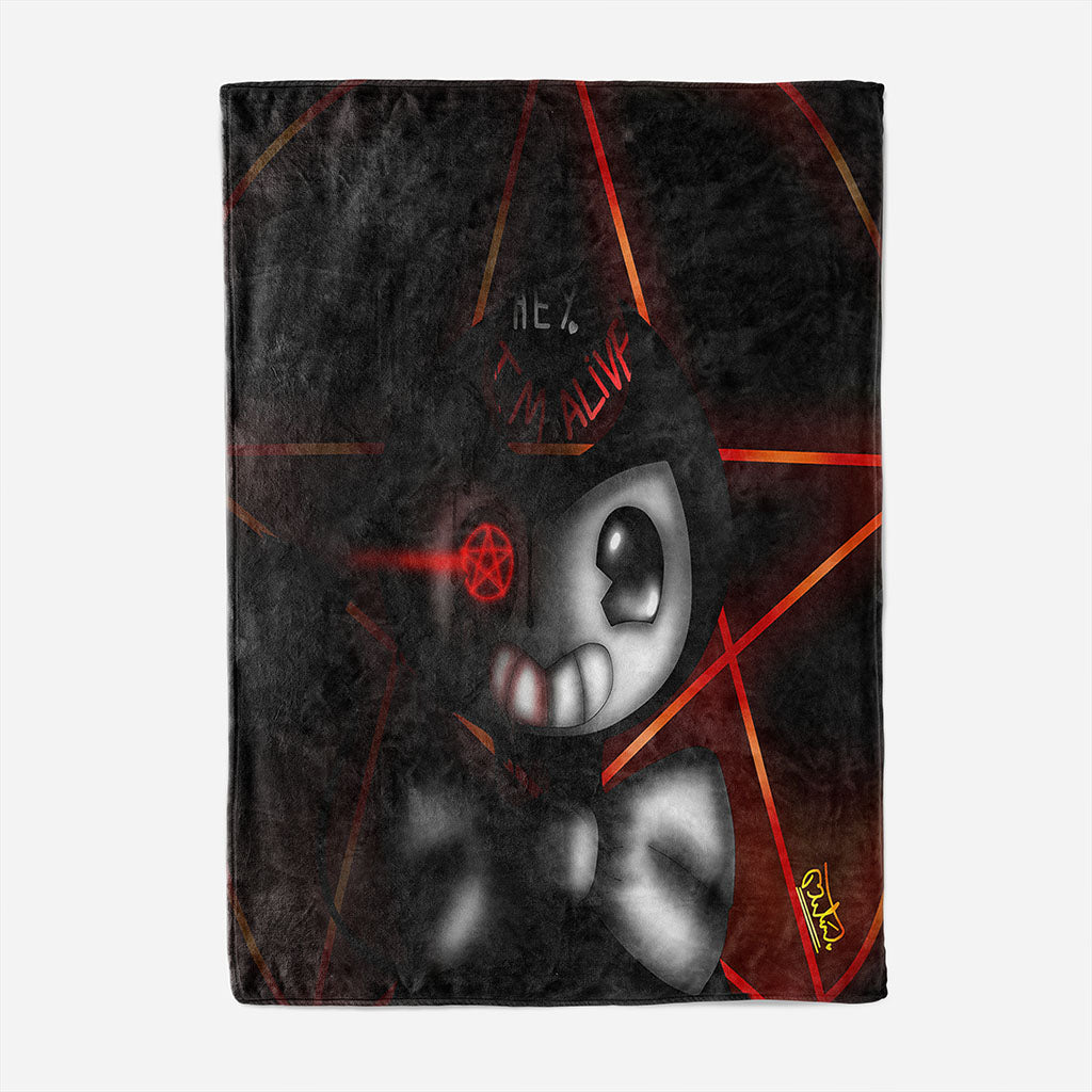 Game Bendy And The Ink Machine Blanket Flannel Throw Room Decoration