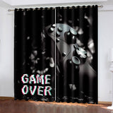 Game Controller Gamepad Curtains Blackout Window Treatments Drapes