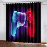 Game Controller Gamepad Curtains Blackout Window Treatments Drapes