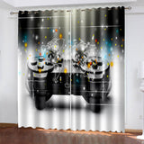 Game Controller Gamepad Curtains Blackout Window Treatments Drapes