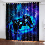 Game Controller Gamepad Curtains Blackout Window Treatments Drapes