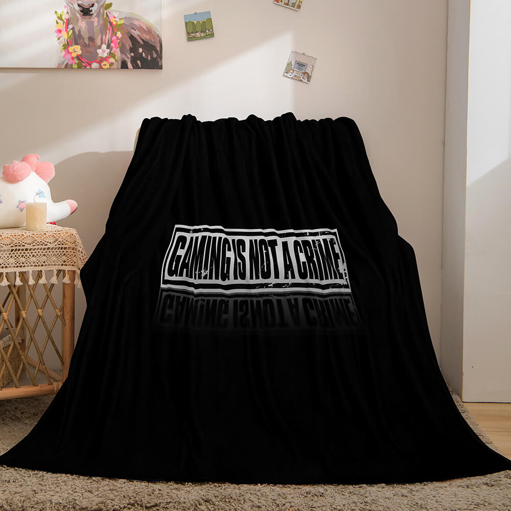 Gamer Cosplay Flannel Blanket Throw Comforter Sets Bedding Blanket - EBuycos