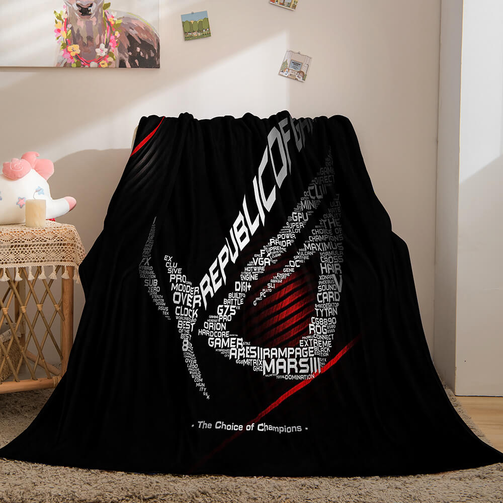 Gamer Cosplay Flannel Blanket Throw Comforter Sets Bedding Blanket - EBuycos