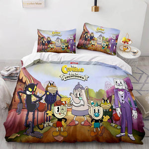 Game Cuphead Bedding Set Quilt Duvet Cover Bedding Sets - EBuycos