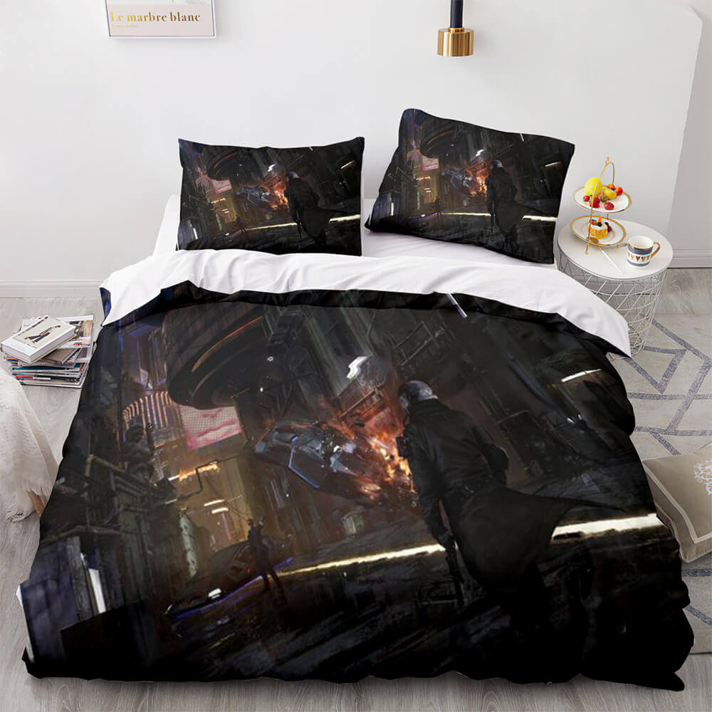 Game Cyberpunk 2077 Bedding Set Cosplay Quilt Cover Without Filler