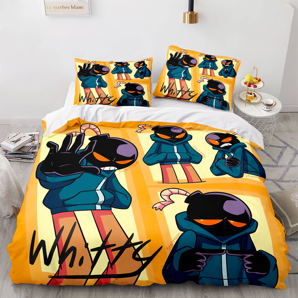 Game FNF Whitty Bedding Sets Soft Duvet Covers Comforter Bed Sheets - EBuycos