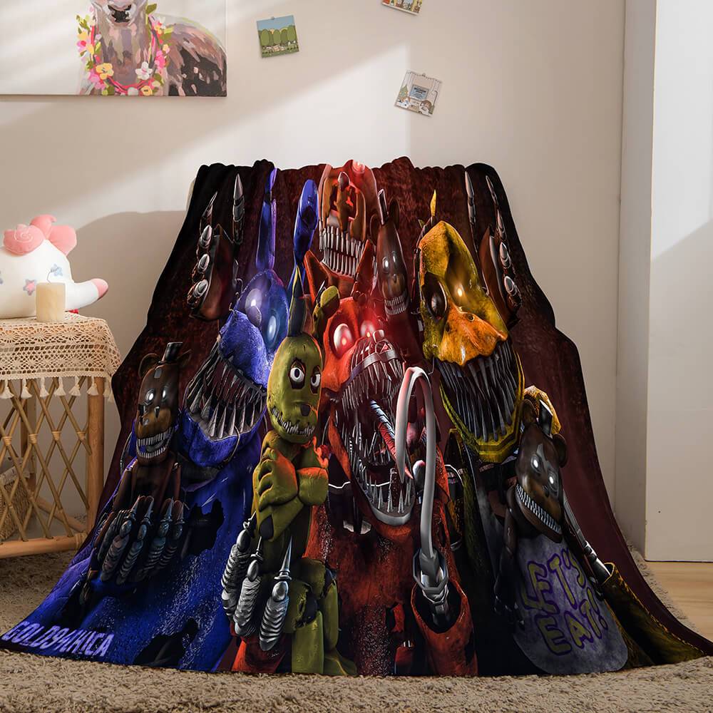 Game Five Nights at Freddy's Cosplay Blanket Flannel Caroset Throw - EBuycos