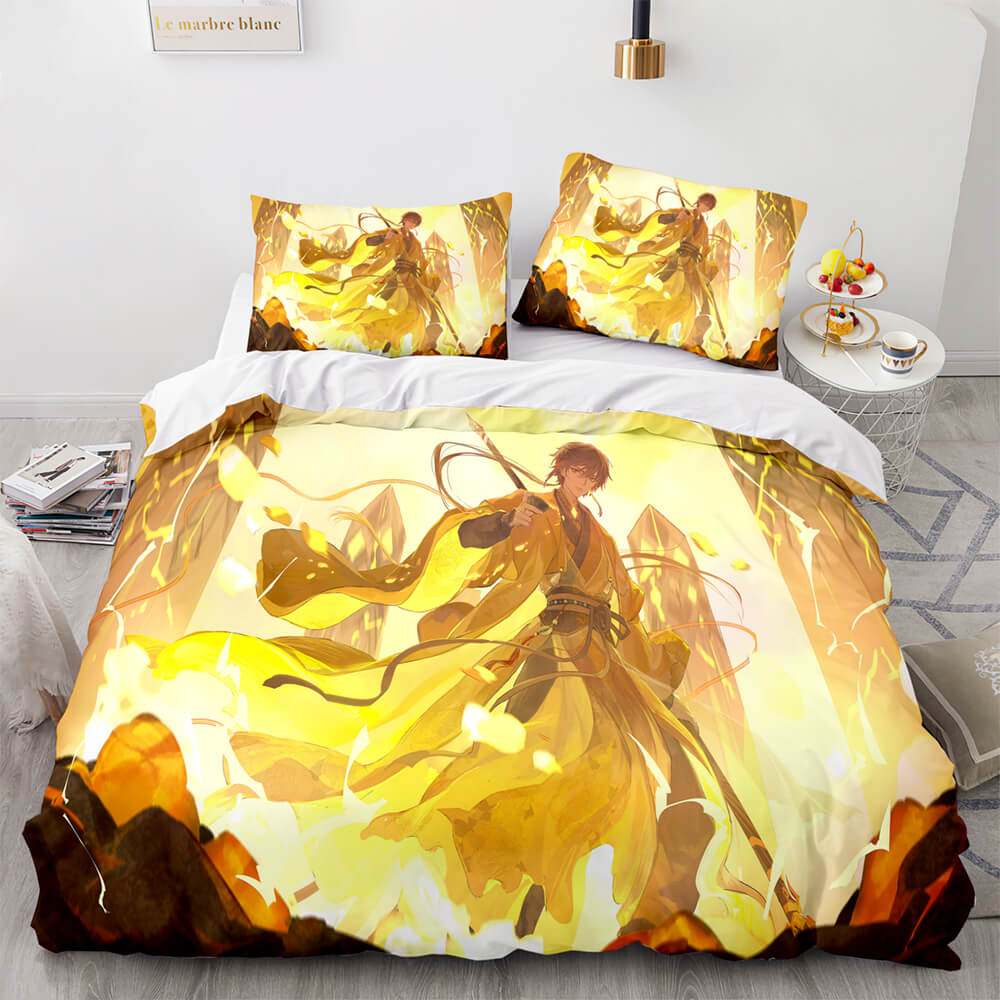 Game Genshin Impact Bedding Set Duvet Cover Comforter Bed Sheets - EBuycos