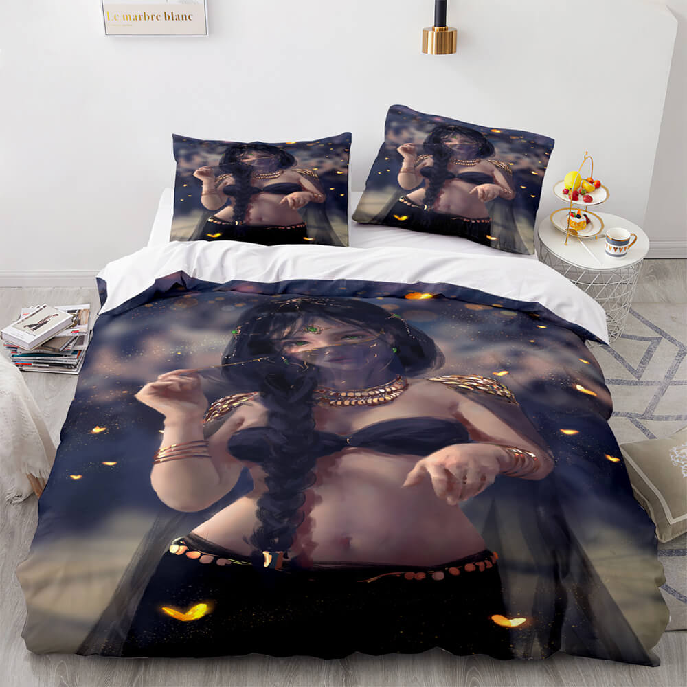 Game Ghost Knife Comforter Bedding Set 3 Piece Duvet Covers Bed Sheets - EBuycos