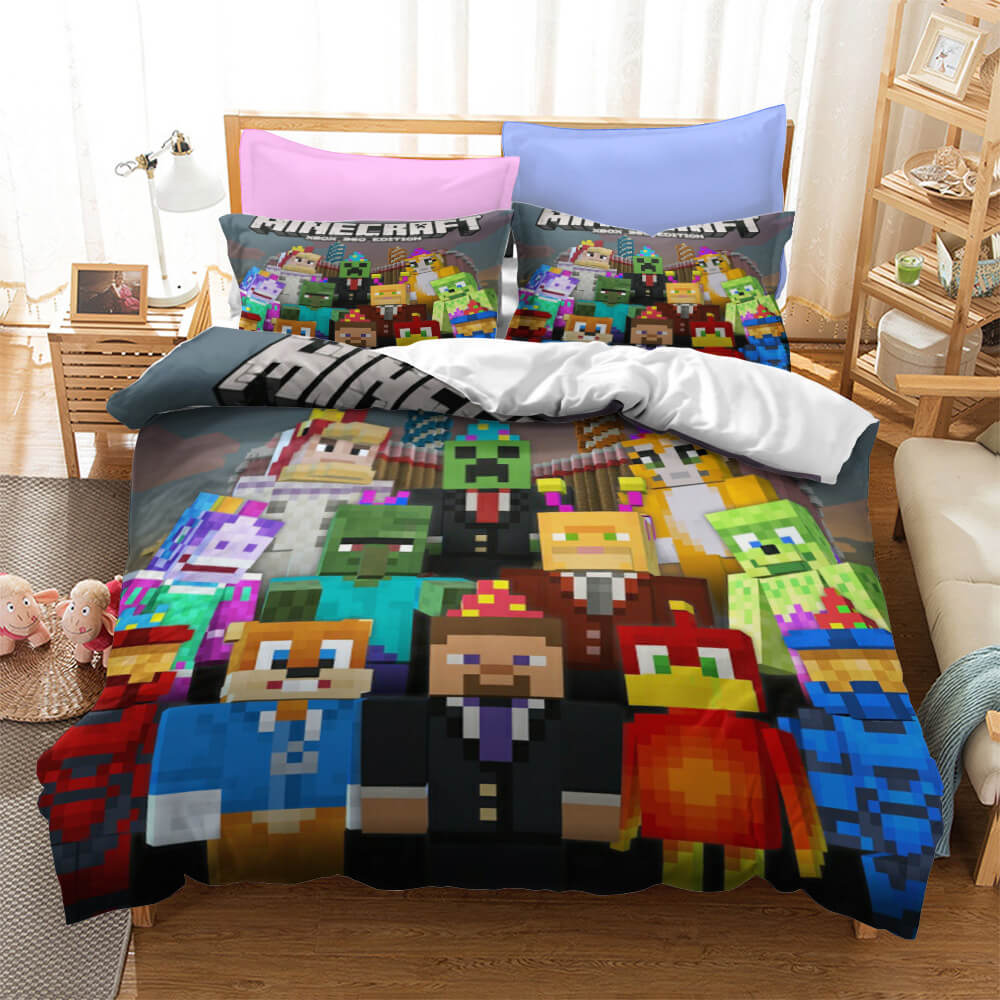 Game Minecraft Bedding Sets Quilt Cover Without Filler