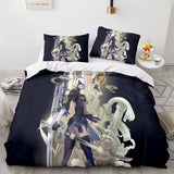 Game NieR Automata Cosplay 3 Piece Bedding Set Duvet Covers Bed Sheets - EBuycos
