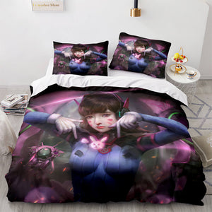 Game Overwatch Cosplay Bedding Set Duvet Covers Comforter Bed Sheets - EBuycos