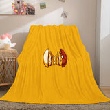 Game Pikachu Cosplay Caroset Blanket Flannel Throw Comforter Set - EBuycos