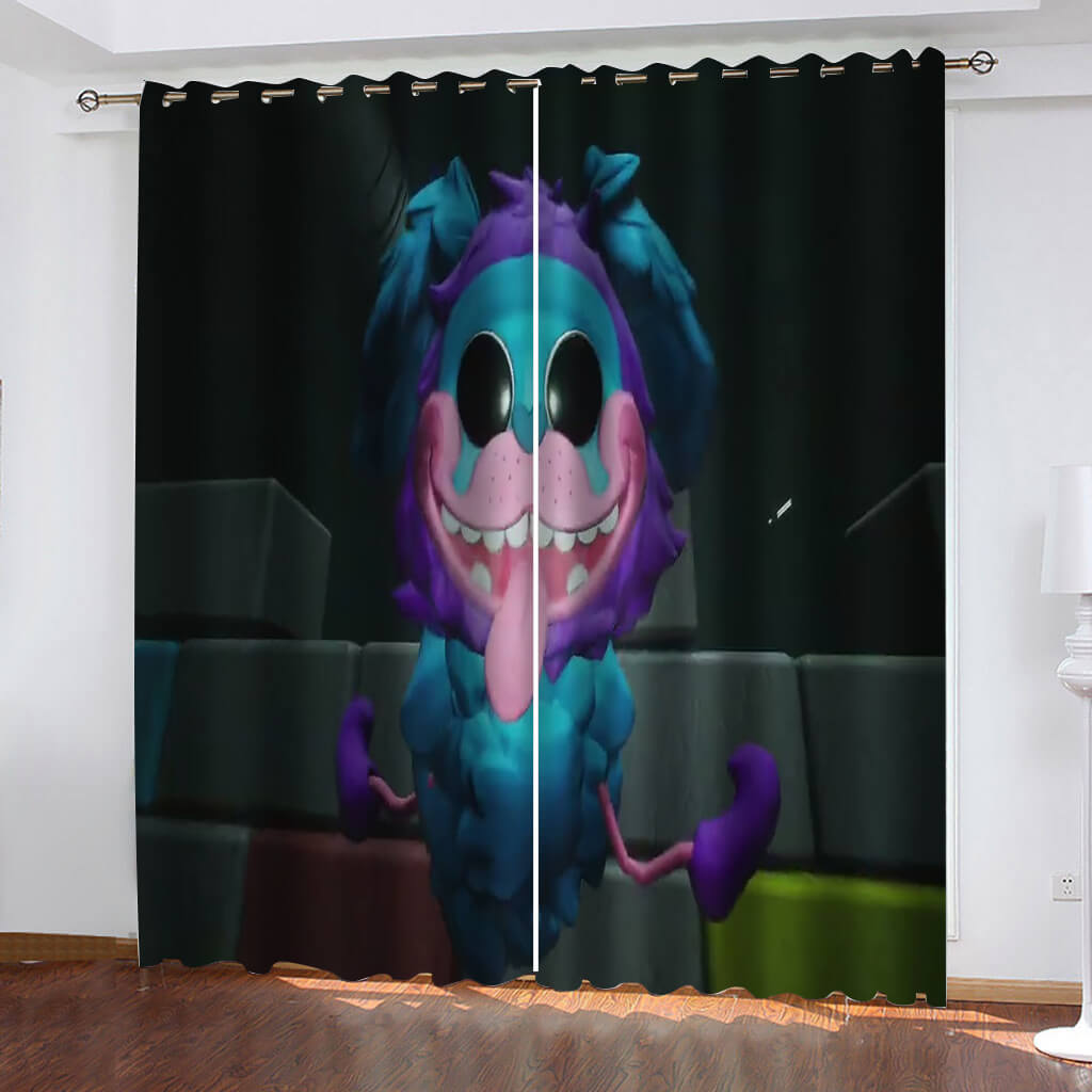 Game Poppy Playtime Curtains Blackout Window Drapes