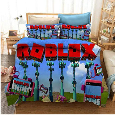 Game Roblox Cosplay Bedding Set Duvet Cover Bed Sheets Bedroom Decor - EBuycos