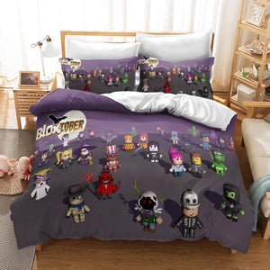 Game Roblox Cosplay Bedding Set Duvet Covers Christmas Bed Sheets Sets - EBuycos