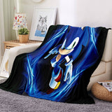 Game Sonic Blanket Flannel Throw Room Decoration