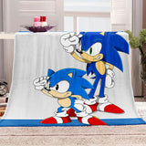 Game Sonic Blanket Flannel Throw Room Decoration