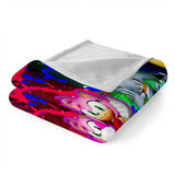 Game Sonic Blanket Flannel Throw Room Decoration