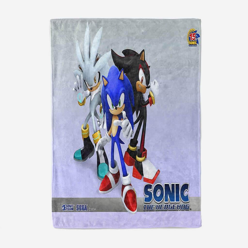 Game Sonic Blanket Flannel Throw Room Decoration