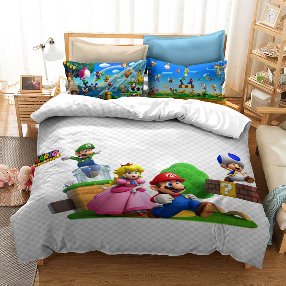 Game Super Mario Bedding Set Quilt Cover Without Filler