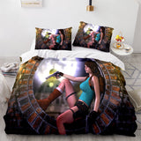 Game Tomb Raider Cosplay 3 Piece Bedding Sets Duvet Covers Bed Sheets - EBuycos