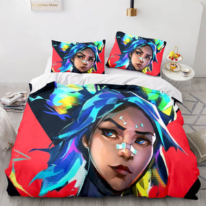 Game VALORANT Bedding Set Cosplay Quilt Cover Without Filler