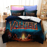 Game Valheim Cosplay Bedding Set Duvet Cover Halloween Bed Sheets Sets - EBuycos