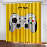 Gamepad Curtains Joystick Blackout Window Treatments Drapes for Room Decor