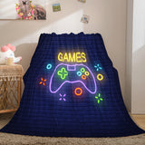 Gamepad Flannel Blanket Fleece Throw Blanket Wrap Nap Bedding Sets - EBuycos