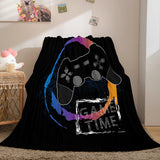 Gamepad Flannel Blanket Fleece Throw Blanket Wrap Nap Bedding Sets - EBuycos