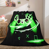 Gamepad Flannel Blanket Fleece Throw Blanket Wrap Nap Bedding Sets - EBuycos