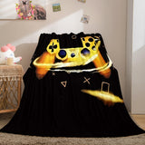 Gamepad Flannel Blanket Fleece Throw Blanket Wrap Nap Bedding Sets - EBuycos