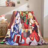 Genshin Impact Aether Lumine Flannel Caroset Throw Cosplay Blanket Comforter Set - EBuycos