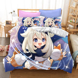 Genshin Impact Cosplay Bedding Set Quilt Duvet Covers Bed Sheets Sets - EBuycos