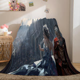 Ghost Blade Cosplay Flannel Fleece Blanket Comforter Bedding Blanket - EBuycos