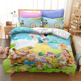 Girls Gift Disney Princess Bedding Set Quilt Duvet Cover Bed Sheets - EBuycos