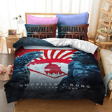 Godzilla vs King Kong Cosplay Bedding Quilt Duvet Cover Bed Sheets Sets - EBuycos