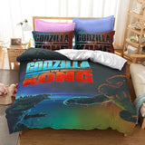 Godzilla vs King Kong Cosplay Bedding Quilt Duvet Cover Bed Sheets Sets - EBuycos