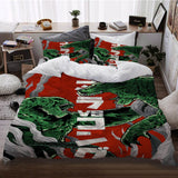 Godzilla vs Kong Pattern Bedding Set Quilt Cover Without Filler