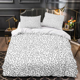 Leopard Graphic Print Bedding Set Duvet Cover Without Filler - EBuycos
