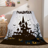 Halloween Castle Flannel Fleece Throw Cosplay Blanket Comforter Sets - EBuycos