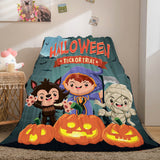Halloween Castle Flannel Fleece Throw Cosplay Blanket Comforter Sets - EBuycos