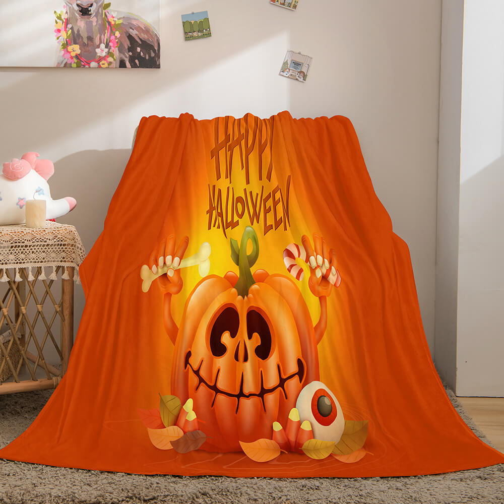 Halloween Flannel Caroset Throw Cosplay Blanket Comforter Set - EBuycos