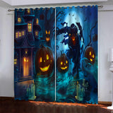 Halloween Hallowmas Curtains Blackout Window Drapes